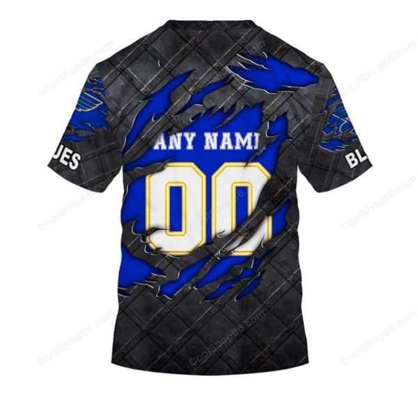 St.Louis Blues Black Metal Design Shirt Hoodie 2025 - Image 7
