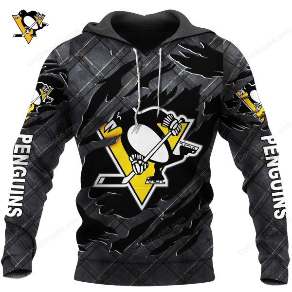 Pittsburgh Penguins Black Metal Design Shirt Hoodie 2025