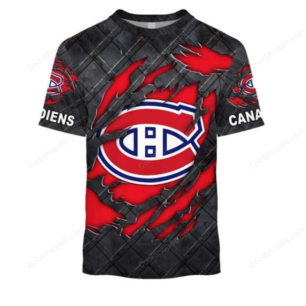 Montreal Canadiens Black Metal Design Shirt Hoodie 2025 - Image 6