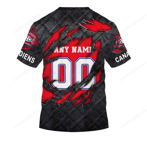 Montreal Canadiens Black Metal Design Shirt Hoodie 2025 - Image 7
