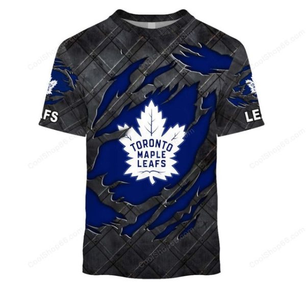 Toronto Maple Leafs Black Metal Design Shirt Hoodie 2025 - Image 6