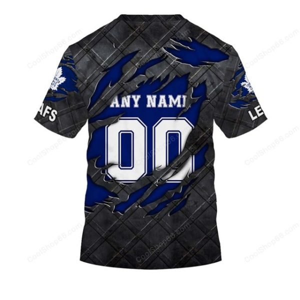 Toronto Maple Leafs Black Metal Design Shirt Hoodie 2025 - Image 7