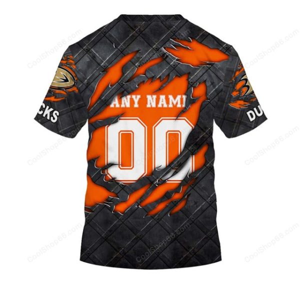 Anaheim Ducks Black Metal Design Shirt Hoodie 2025 - Image 7