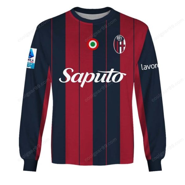 Bologna Fc 1909 Serie A 2526 Home Jersey Style Shirts T-Shirts - Image 6