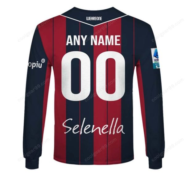 Bologna Fc 1909 Serie A 2526 Home Jersey Style Shirts T-Shirts - Image 7