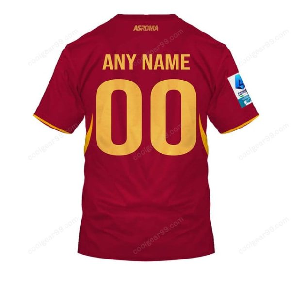 AS Roma Serie A 2526 Home Jersey Style Shirts Hoodie - Image 7