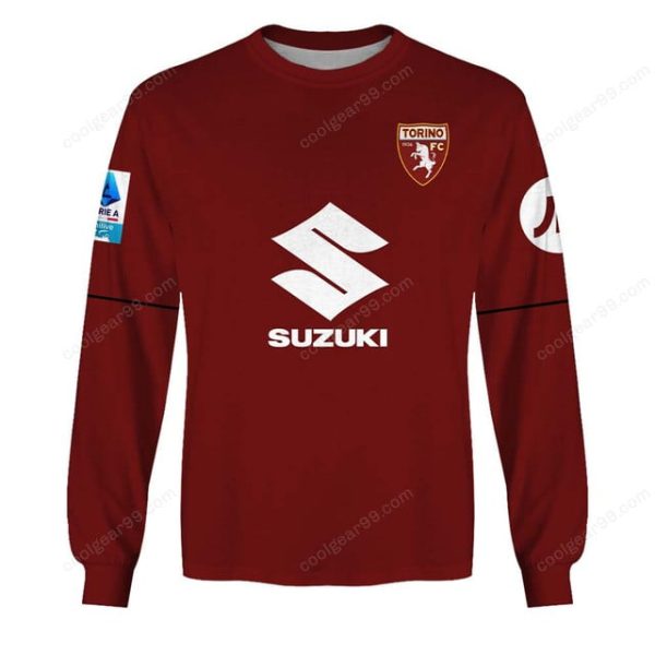 Torino FC Serie A 2526 Home Jersey Style Shirts T-Shirts - Image 5