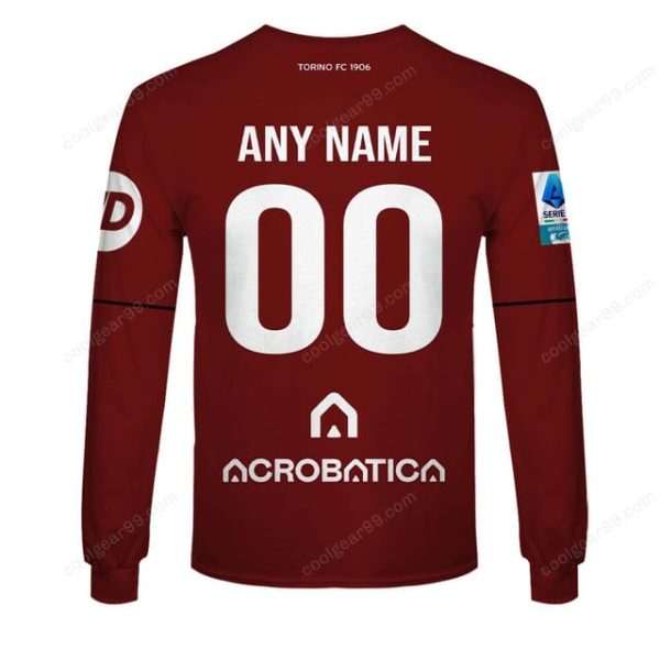 Torino FC Serie A 2526 Home Jersey Style Shirts T-Shirts - Image 4
