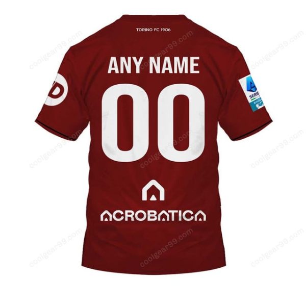 Torino FC Serie A 2526 Home Jersey Style Shirts T-Shirts - Image 3