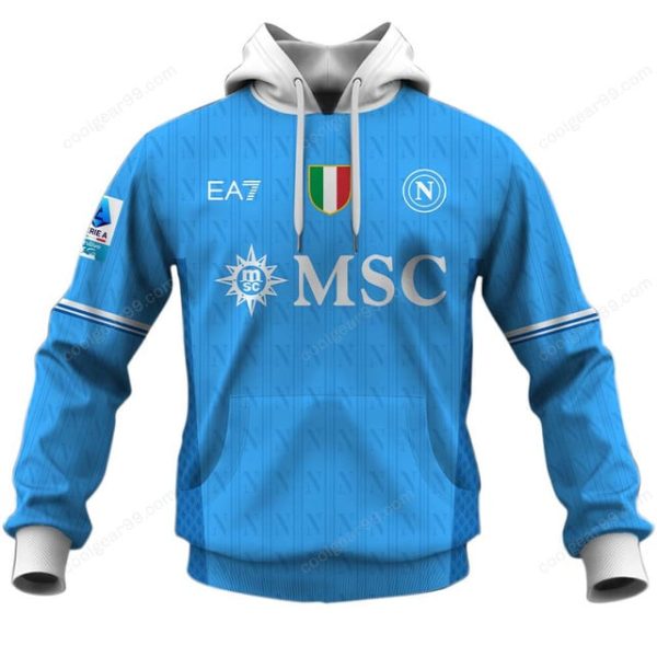 SSC Napoli  Serie A 2526 Home Jersey Style Hoodie