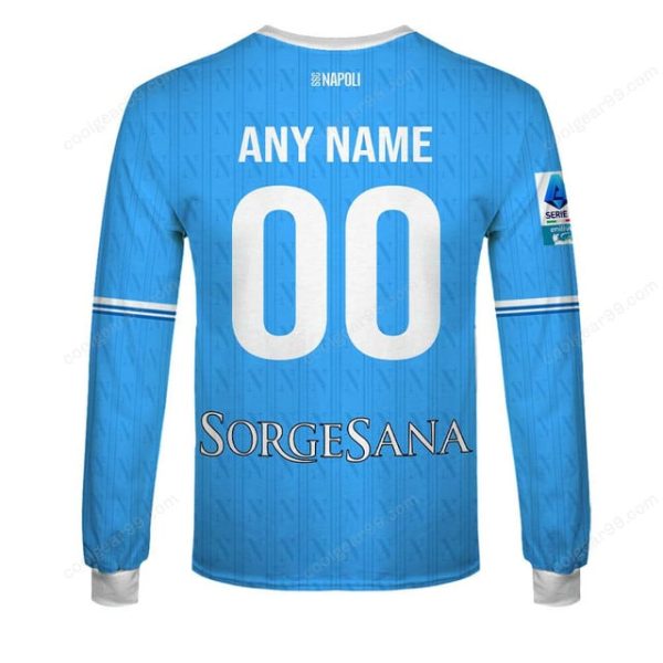 SSC Napoli  Serie A 2526 Home Jersey Style Hoodie - Image 5
