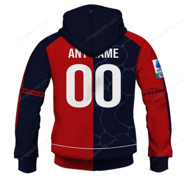 Cagliari Calcio Serie A 2526 Home Jersey Style Shirts T-Shirts - Image 5