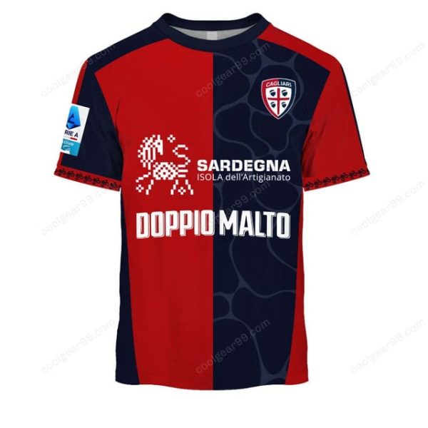 Cagliari Calcio Serie A 2526 Home Jersey Style Shirts T-Shirts