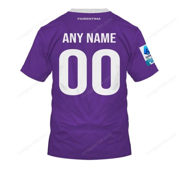 ACF Fiorentina Serie A 2526 Home Jersey Style T-Shirts - Image 2