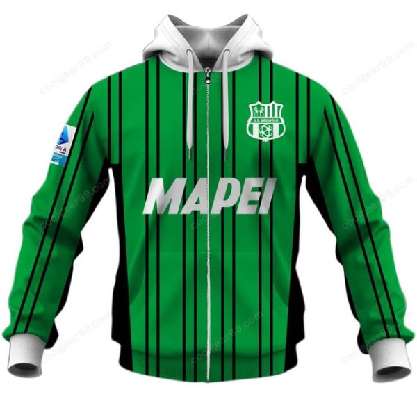 US Sassuolo Calcio Serie A 2526 Home Jersey Style Shirts T-Shirts - Image 3