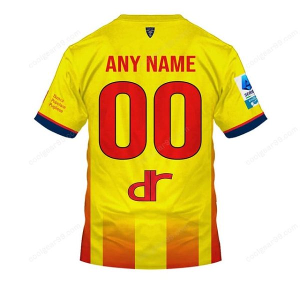 US Lecce Serie A 2526 Home Jersey Style Shirts T-Shirts - Image 2