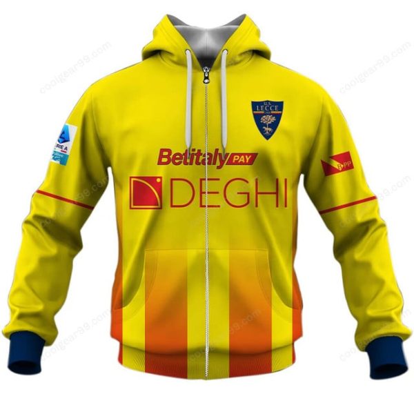 US Lecce Serie A 2526 Home Jersey Style Shirts T-Shirts - Image 3