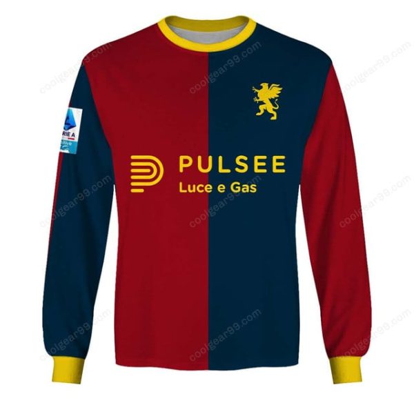 Genoa CFC Serie A 2526 Home Jersey Style Shirts T-Shirts - Image 3