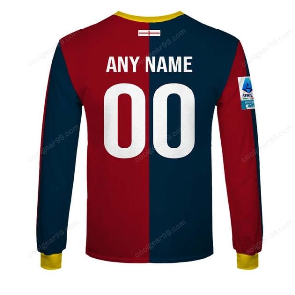 Genoa CFC Serie A 2526 Home Jersey Style Shirts T-Shirts - Image 4