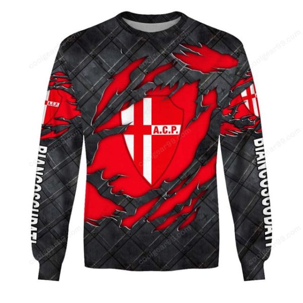 Calcio Padova Black Metal Design Shirt Hoodie - Image 4