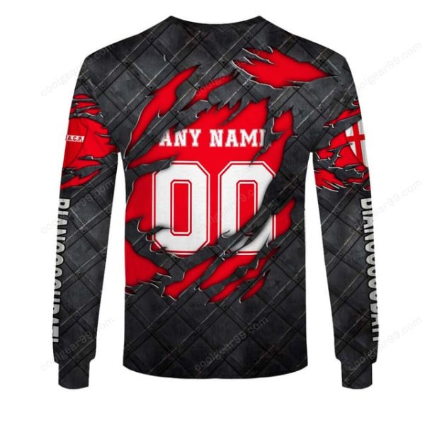 Calcio Padova Black Metal Design Shirt Hoodie - Image 5