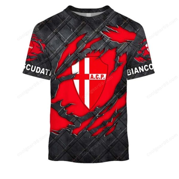 Calcio Padova Black Metal Design Shirt Hoodie - Image 6