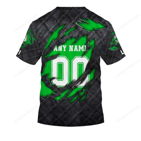 US Avellino 1912 Black Metal Design Shirt T-Shirts - Image 2