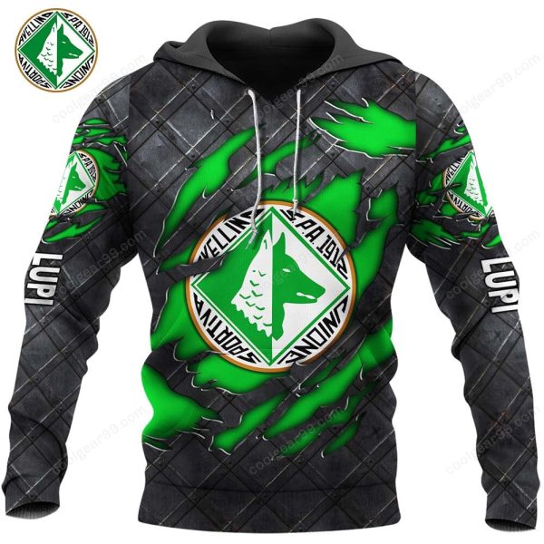 US Avellino 1912 Black Metal Design Shirt T-Shirts - Image 4