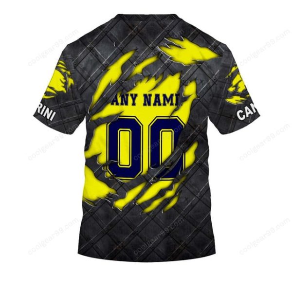 Modena FC 2018 Black Metal Design Shirt Hoodie - Image 7