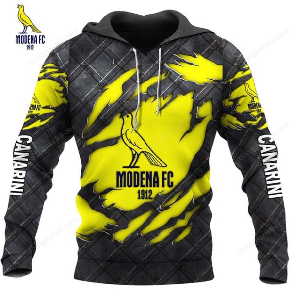 Modena FC 2018 Black Metal Design Shirt Hoodie