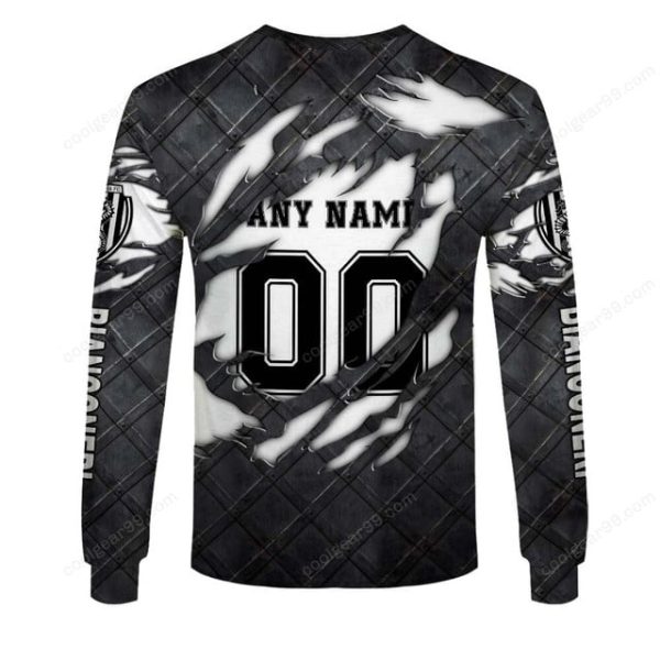 Cesena FC Black Metal Design Shirt Hoodie - Image 5