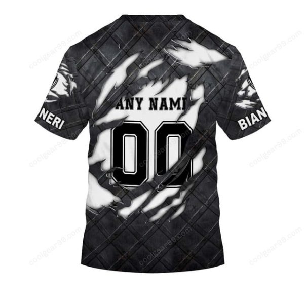 Cesena FC Black Metal Design Shirt Hoodie - Image 7