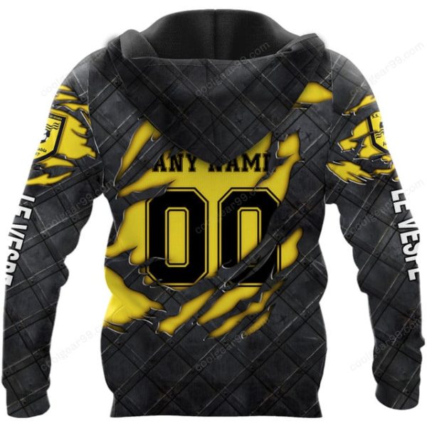 SS Juve Stabia Black Metal Design Shirt Hoodie - Image 3