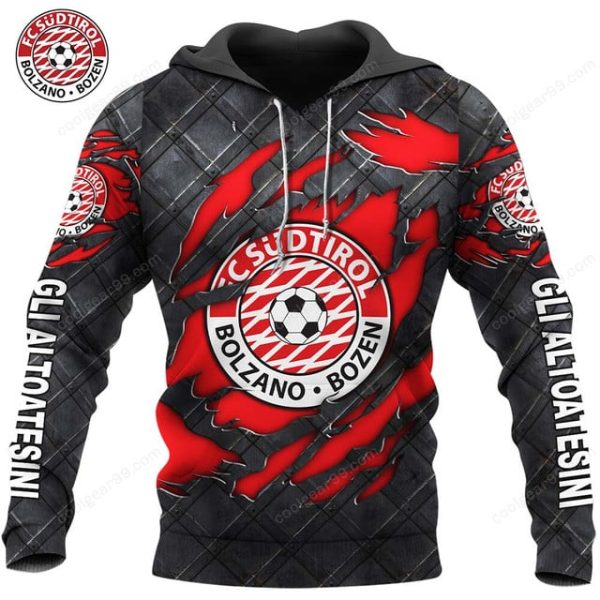 FC Südtirol Black Metal Design Shirt Hoodie