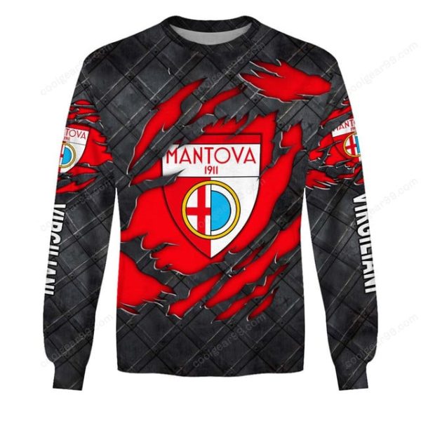 Mantova 1911 Black Metal Design Shirt Hoodie - Image 4