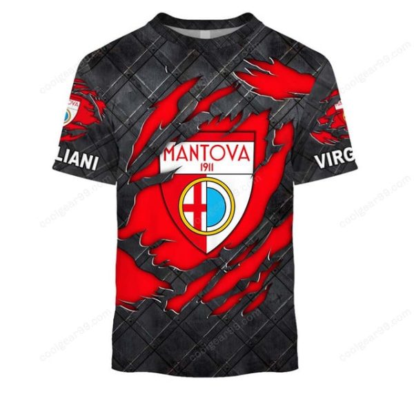Mantova 1911 Black Metal Design Shirt Hoodie - Image 6