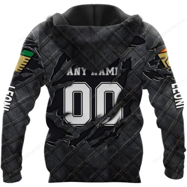 Venezia FC Black Metal Design Shirt Hoodie - Image 3