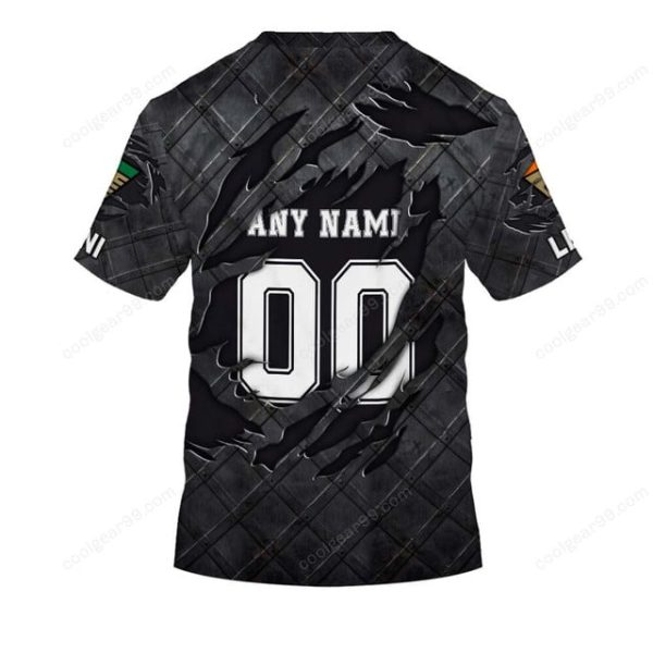 Venezia FC Black Metal Design Shirt Hoodie - Image 7