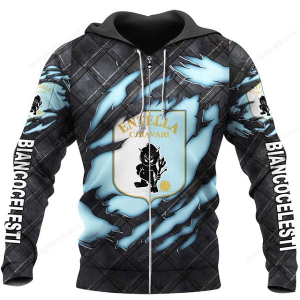 Virtus Entella Black Metal Design Shirt Hoodie - Image 2