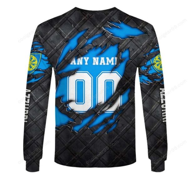 Carrarese Calcio 1908 Black Metal Design Shirt Hoodie - Image 5