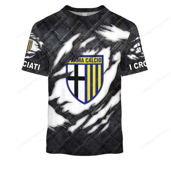 Parma Calcio 1913 Serie A Black Metal Design Shirt Hoodie - Image 6