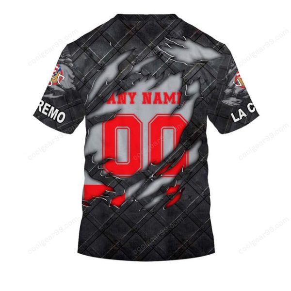 US Cremonese Serie A Black Metal Design Shirt Hoodie - Image 7