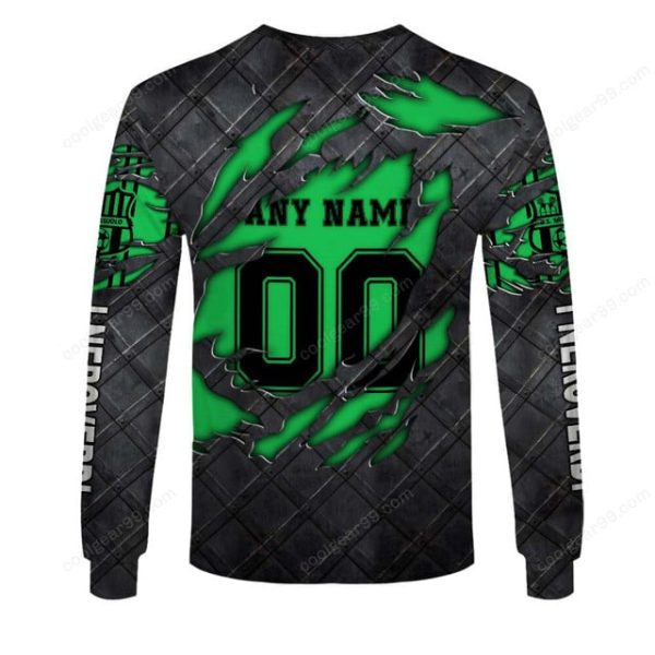 US Sassuolo Calcio Serie A Black Metal Design Shirt Hoodie - Image 5