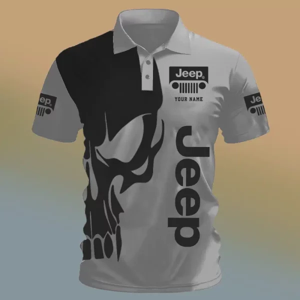 Jeep Lover Polo Shirt 6K0d - Image 4