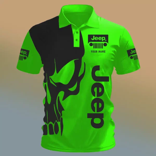 Jeep Lover Polo Shirt 6K0d - Image 8