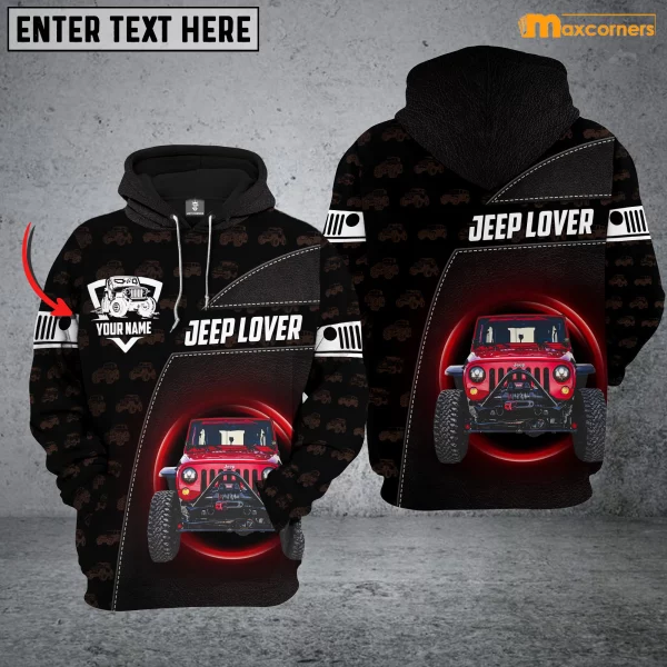 Personalized Jeep Car Lover Hoodie - Image 2