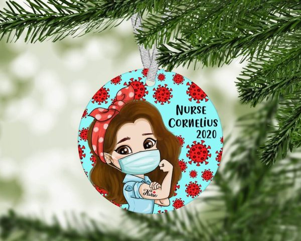 Personalized Nurse Christmas Ornament 2021 - Image 2
