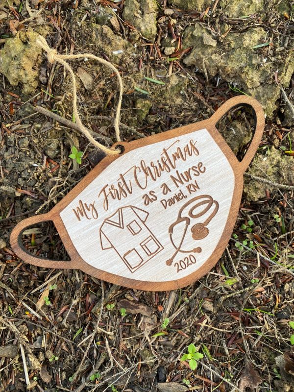 Personalized Nurse Christmas Ornament My First Christmas As A Nurse 2021 - Image 4
