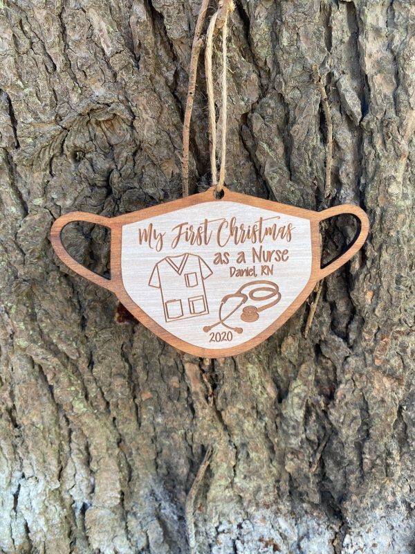 Personalized Nurse Christmas Ornament My First Christmas As A Nurse 2021 - Image 5