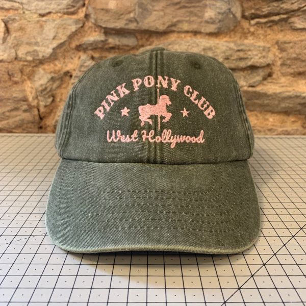 Embroidered Cap with Pink Pony Club Design - Image 7